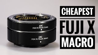 Cheap Fujifilm X Series Macro  JJC Auto Focus Macro Extension Tubes [upl. by Shiverick]