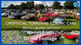 UNOFFICIAL YORKSHIRE CLASSIC CARS MONTHLY MEETING HEATH COMMON 2672024 4K [upl. by Carmen552]