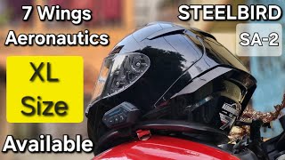 Steelbird 7 Wings Helmet  Steelbird Helmet XL Size  Steelbird SA2 7 Wings Super Aeronautics Helmet [upl. by Seltzer]