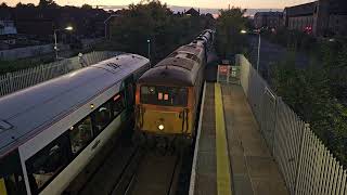 GBRf 73202 leading 73109 on the RHTT through Crawley working 3W90 [upl. by Brote]