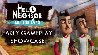 Hello Neighbor Multiplayer Mod Early Gameplay Showcase [upl. by Yllom]