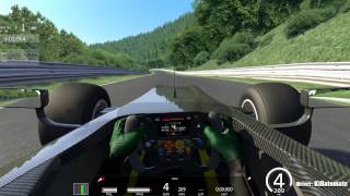 Assetto Corsa  Nordschleife Nürburgring full lap in Formula 1 car Lotus 125 [upl. by Harding]