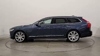 KM69XGK  Volvo V90 20 T5 Inscription Plus Estate 5dr Petrol Auto Euro 6 s [upl. by Ocirled]