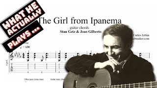 Girl from Ipanema TAB GetzGilberto  acoustic guitar chords PDF  Guitar Pro [upl. by Chadabe]