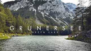 Austria Alps Gruner see green lake 4K [upl. by Layol]