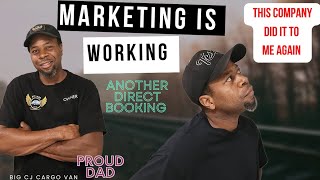 Marketing success direct booking free estimate proud dad  cargo van business [upl. by Asp663]