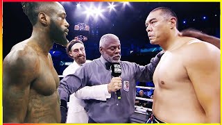 Zhilei Zhang vs Deontay Wilder  Brutal Heavyweight Clash [upl. by Giff27]