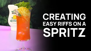 EASY Aperol Spritz Cocktail Variations that will make your Drinks stand out with Reál Puree [upl. by Atnuahc]