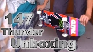 Thunder 147 Hollow Light Trucks Unboxing Board Setup [upl. by Nivlem]