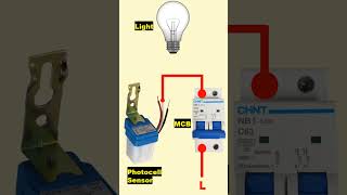 Photocell wiring diagram shortvideo [upl. by Esinet]