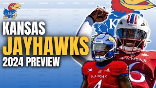 Kansas Jayhawks 2024 Preview Full Depth Chart and Schedule Breakdowns  College Football Preview [upl. by Milzie449]