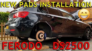 Ferodo DS2500 Installing new brake pads on BMW F20 M135i M140i [upl. by Airlee]