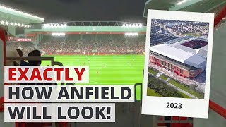 New video shows EXACTLY how Anfield will look once complete [upl. by Aicnetroh13]