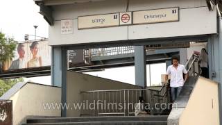 Entry at Chattarpur Metro Station [upl. by Sven]