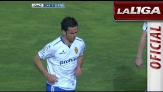 Gol de Hélder Postiga 10 en el Real Zaragoza  Athletic Club  HD [upl. by Wycoff]