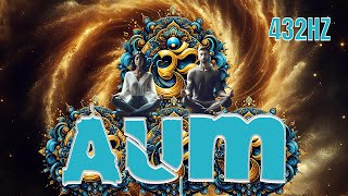 AUM OM 432 Hz  THETA WAVES HEALING MEDITATION [upl. by Darsey]