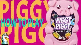 How to Play Piggy Piggy  a set collection card game [upl. by Leoj19]