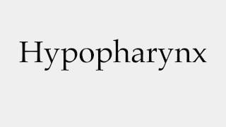 How to Pronounce Hypopharynx [upl. by Odlabso]