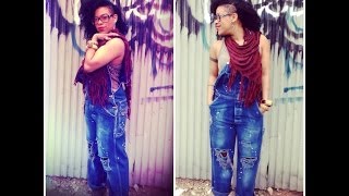 Distressed Overalls DIY [upl. by Mehs]