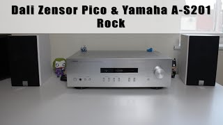 Dali Zensor Pico amp Yamaha AS201  sound test Rock [upl. by Emoraj]