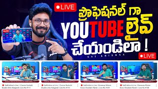 Best Live Streaming Software for PC  Best OBS Alternative  Prism Live Studio Tutorial In Telugu [upl. by Leavy]