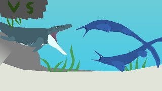 PAF  Mosasaurus Vs Two Tylosaurus [upl. by Tobey]