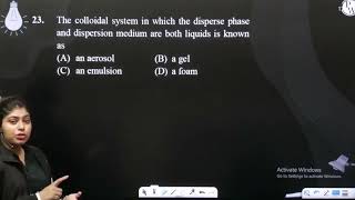 The colloidal system in which the disperse phase and dispersion medium are both liquids is known [upl. by Seagraves]