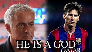 Mourinho glazing Messi for 5 minutes straight [upl. by Itsur]