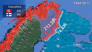 The Lapland War in 35 seconds using Google Earth [upl. by Wasserman]