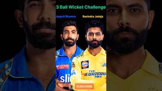 Jasprit Bumrah vs Ravindra Jadeja  Who Will Win 3Ball Wicket Challenge Shorts Gaming [upl. by Nahrut978]