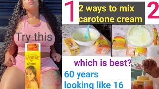 HOW TO MIX CAROTONE FOR A GLOWING LIGHTER SKIN without side effect  Mix your carotone this way [upl. by Sid]