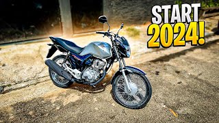 START 160 PRATA 2024  OLHA COMO ESSA MOTO TÁ 😱 [upl. by Trefler]