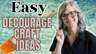 Easy Decoupage Craft Ideas for Beginners  DIYS for your Home [upl. by Ahsenid158]