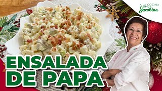 CÓMO HACER ENSALADA DE PAPA  CÓMO HACER ENSALADA NAVIDEÑA [upl. by Rahal]