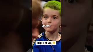 Triple H tried to fight a young fan👶 [upl. by Bradlee261]