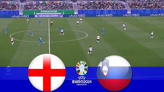 Resumen Inglaterra vs Eslovenia  EUROCOPA 2024  eFootball PES 2021 [upl. by Guglielma]