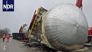 GasTank im Graben  Schwertransport mit Hindernissen  Die Nordreportage  NDR [upl. by Nanor368]