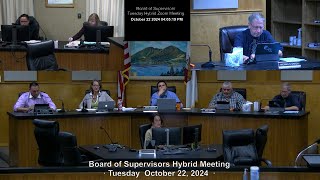 Board of Supervisors Tues Mtg 102224 · Calendars [upl. by Leander747]