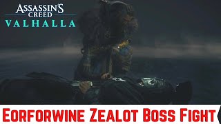 ASSASSINS CREED VALHALLA Gameplay  Eorforwine Zealot Boss Fight [upl. by Kenn]