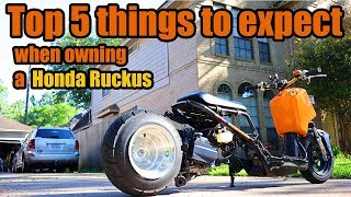 Top 5 things to expect when owning a Honda Ruckus HondaRuckus Ruckus [upl. by Hannan]