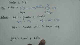 13 Nitration of Benzene  Mechanism [upl. by Albers591]