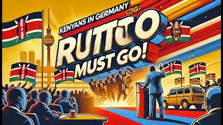 kenyans in germany shouting RUTO MUST GO to the kenyan ambasador [upl. by Eelrebmik42]