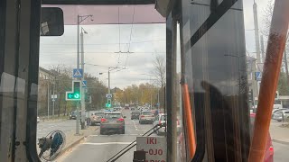 Vilniaus transportas 21 troleibusas Žirmūnai  Šilo tiltas  Antakalnis [upl. by Ailbert337]