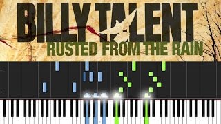 Billy Talent  Rusted From The Rain Piano Tutorial Synthesia [upl. by Aschim]