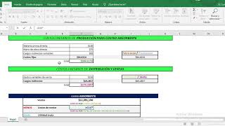 APRENDE A CALCULAR DE MANERA FÁCIL EL ESTADO DE RESULTADO POR COSTEO ABSORBENTE Y COSTEO DIRECTO [upl. by Ynaffik345]