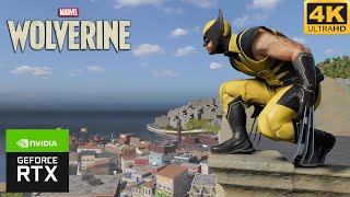 Marvels Wolverine Gameplay 4K Ultra High Graphics No Bug [upl. by Mercola929]