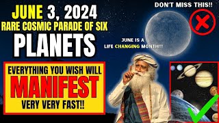 ✅June 3 2024 Six PLANETS Align  Manifest Miracles This Day  June Astrology [upl. by Anirt758]