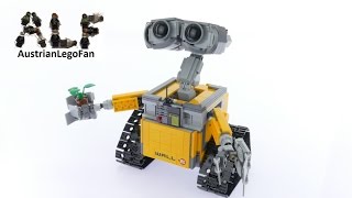 Lego Ideas 21303 Wall•E  Lego Speed Build Review [upl. by Odine772]