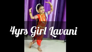 4 yrs girl superb lavani dance performance  lavani splendid performance [upl. by Pebrook]