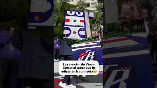 Vince Carter no pudo contener las lágrimas🥹 nba [upl. by Esereht]